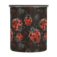 thumbnail image 2 of Lady Bug Hearts Airtight Coffee Bean Canister 17oz Food Storage Containers with Lids For Gournd, Tea, Sugar, Flour, Rice, Cereal, Candy Cookie Jar, 2 of 8