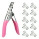 thumbnail image 1 of Juego de Clips para Uñas de Cristal con Tijera en Forma de U y 10 Clips Incluidos, Acero Inoxidable y Plástico, Ideal para Manicura Profesional., 1 of 7