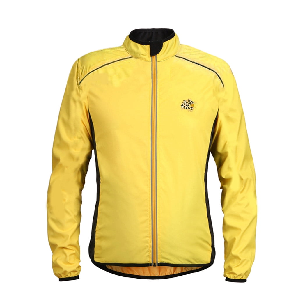 Men Women Lightweight Jacket Waterproof Windbreaker Bicycle Cycling