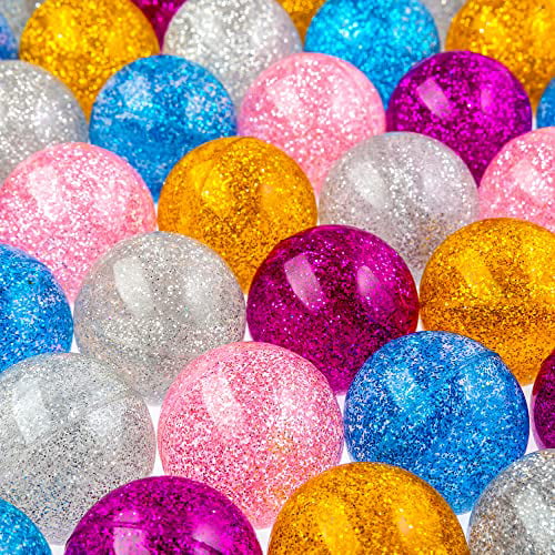 10PCS Bouncy Balls Rubber Bouncing Colourful Ball Kids Xmas Party Gifts 