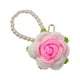 thumbnail image 4 of Llavero con forma de rosa, llavero con flores, regalo para mamá, colgante romántico y elegante, colgante único tejido a mano, llavero para aniversario Rosa degradado, 4 of 8