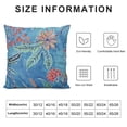 thumbnail image 6 of BANET Vibrant Floral Accent Throw Pillow Cover - Decorative Cushion Case for Home Decor 20x20in, 6 of 6