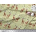 thumbnail image 3 of Soimoi Rayon Crepe Fabric Deer Animal Printed Craft Fabric by The Yard 46 Inch Wide, 3 of 3