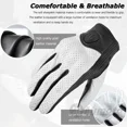 thumbnail image 5 of MJMOTO Vintage Leather Motorcycle Cycling Gloves Touchscreen Offroad Hard Shell Protection Motorbike Glove Comfort Breathable, 5 of 9