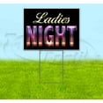 thumbnail image 1 of Ladies Night (18" x 24") Yard Sign, Includes Metal Step Stake, 1 of 6
