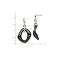 thumbnail image 2 of Gem & Harmony Black Ceramic Dangle Earrings in Stainless Steel for Women, 2 of 5