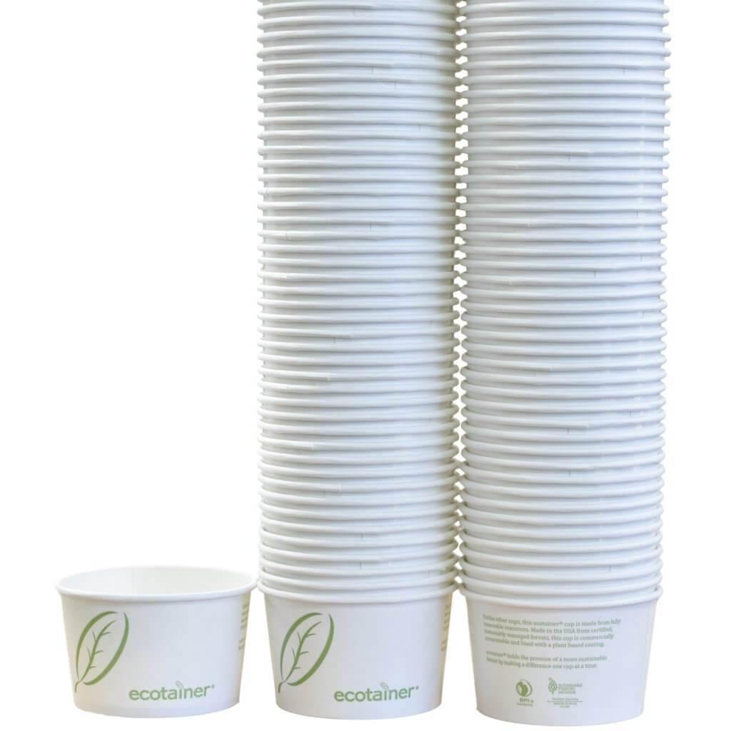 Ecotainer Compostable Disposable Paper Food Containers, 1000 Count (8