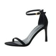 thumbnail image 2 of Zapatos de mujer Moda Color sólido Minimalistic Glitter Flock Thin Band Sexy Temperament Sandalias de tacón alto Wmkox8yii hfjk2097, 2 of 4