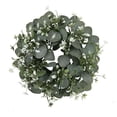 thumbnail image 4 of Artificial Wreath Durable Large Green Leaf Wreath for Farmhouse Window Wall A, 4 of 8