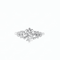 thumbnail image 2 of 2.20 TCW Lab Grown Diamond Round Cut Cluster Engagement Ring 10K White Gold, 2 of 5
