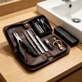 thumbnail image 4 of EXLEAF 2026 New Mens Grooming Kit Heavy Duty Nail Clippers Mens Gift Set Professional Toenail Clippers Nail Care Kit for Women Black Style 9, 4 of 7