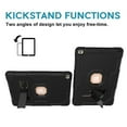 thumbnail image 4 of Dteck Case for Apple iPad 8th Generation 10.2-inch (2020),Shockproof Armor Rugged Rubber Hybrid Hard PC Protective Stand iPad 7th Gen 10.2" 2019 Cover (Without Screen Protector),Black+Black, 4 of 6