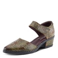 thumbnail image 4 of Spring Step L'Artiste Jazzberry Women's Handpainted Leather Western Shoe – Low Heel Shoes with Hook and Loop Closure – Stylish Walking Feminine Casual Footwear, 4 of 9