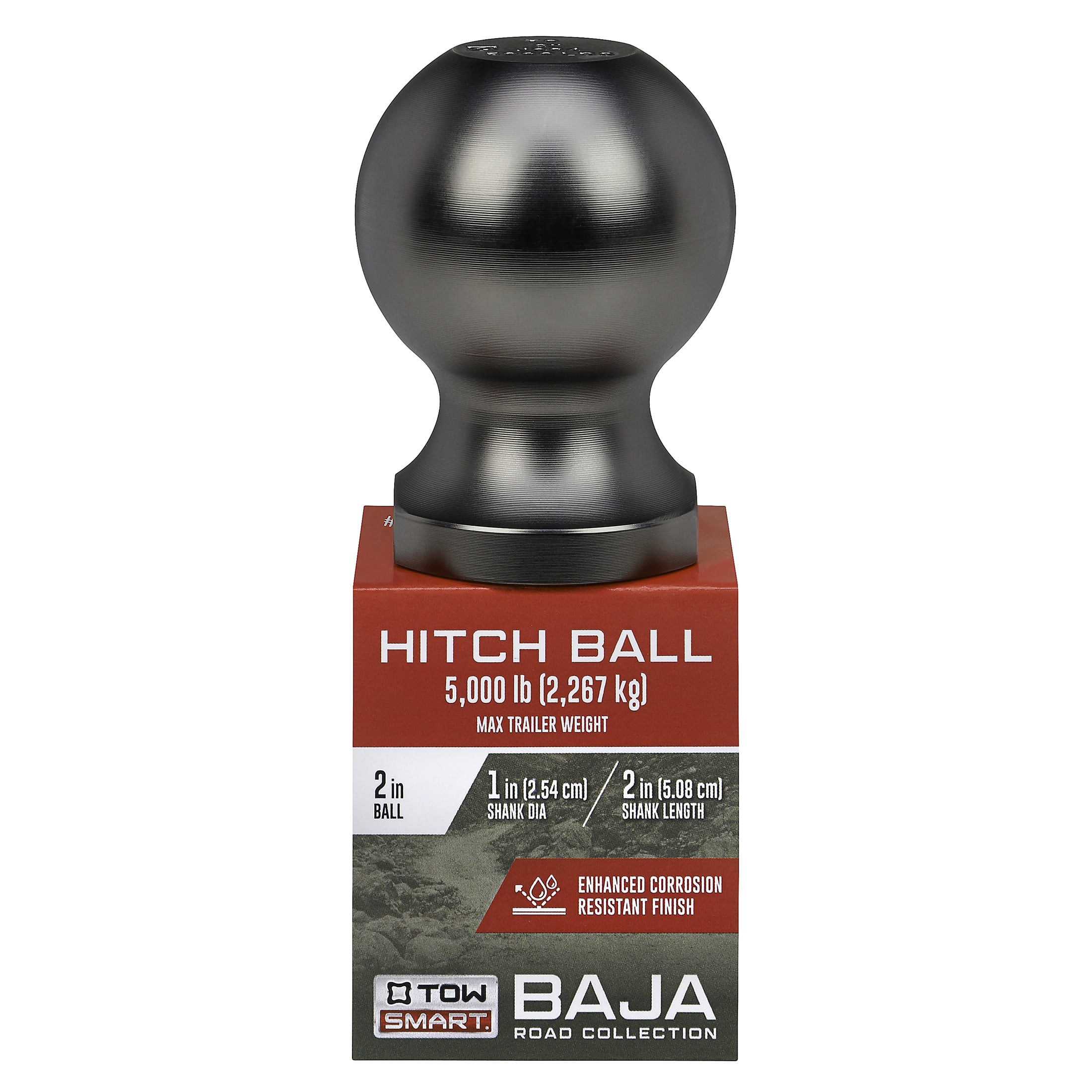 TowSmart Baja - 2" Hitch Ball x 1" Shank Diameter x 2" Shank Length 5000 lb