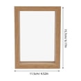 thumbnail image 2 of IFANLANDOR 1Pcs Wood Color Photo Frame for Desk Square Shape for Home Decoration, 2 of 8