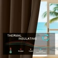thumbnail image 7 of Brown Blackout Curtains 52x72 inch, Rod Pocket Curtains Set of 2 Thermal Insulated, Solid Home Decor Window Drapes for Living Room Bedroom, Privacy Assured&Energy Saving, 7 of 7