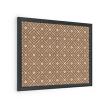 U Brands Fashion Cork Bulletin Board, 20" x 16", Brown, Black MDF Frame