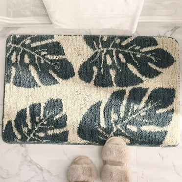 Heeneeso Microfiber Bathroom Rug Non-Slip Machine Washable