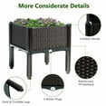 thumbnail image 4 of Spaco Set of 4 Elevated Flower Vegetable Herb Grow Planter Box-Brown, Outdoor Elevated Flower Box for Backyard/Patio/Gardener, 4 of 9