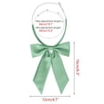 thumbnail image 2 of INSPIRAR CHIC Corbata de moño de color sólido para mujeres, corbata de moño preatado en verde menta, 2 of 6