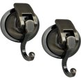 thumbnail image 1 of Gancho de ventosa, gancho fuerte y resistente, gancho de ducha con ventosa al vacío, reutilizable, baño, cocina, inodoro, (2 piezas, bronce), 1 of 5