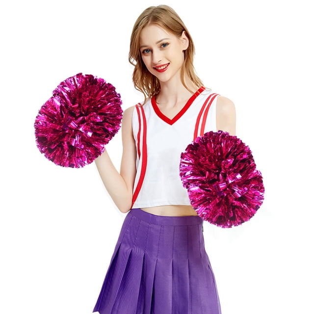 Cheerleading Handheld Colorful Flower Event Sports Performance Activities Cheering Supplies Lightweight Handle Design Off Party Dress for Women Elegant