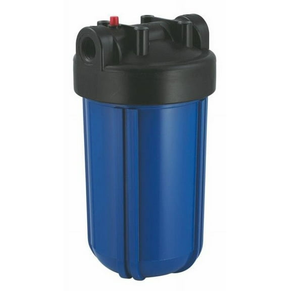 4.5” x 10" Whole House Big Blue 10" Water Filter Housing with Pressure Release (1" Port) | Compatible with Ronaqua 3PP-10B, Pentek DGD 5005, GE FXHTC, Aqua-Pure AP811