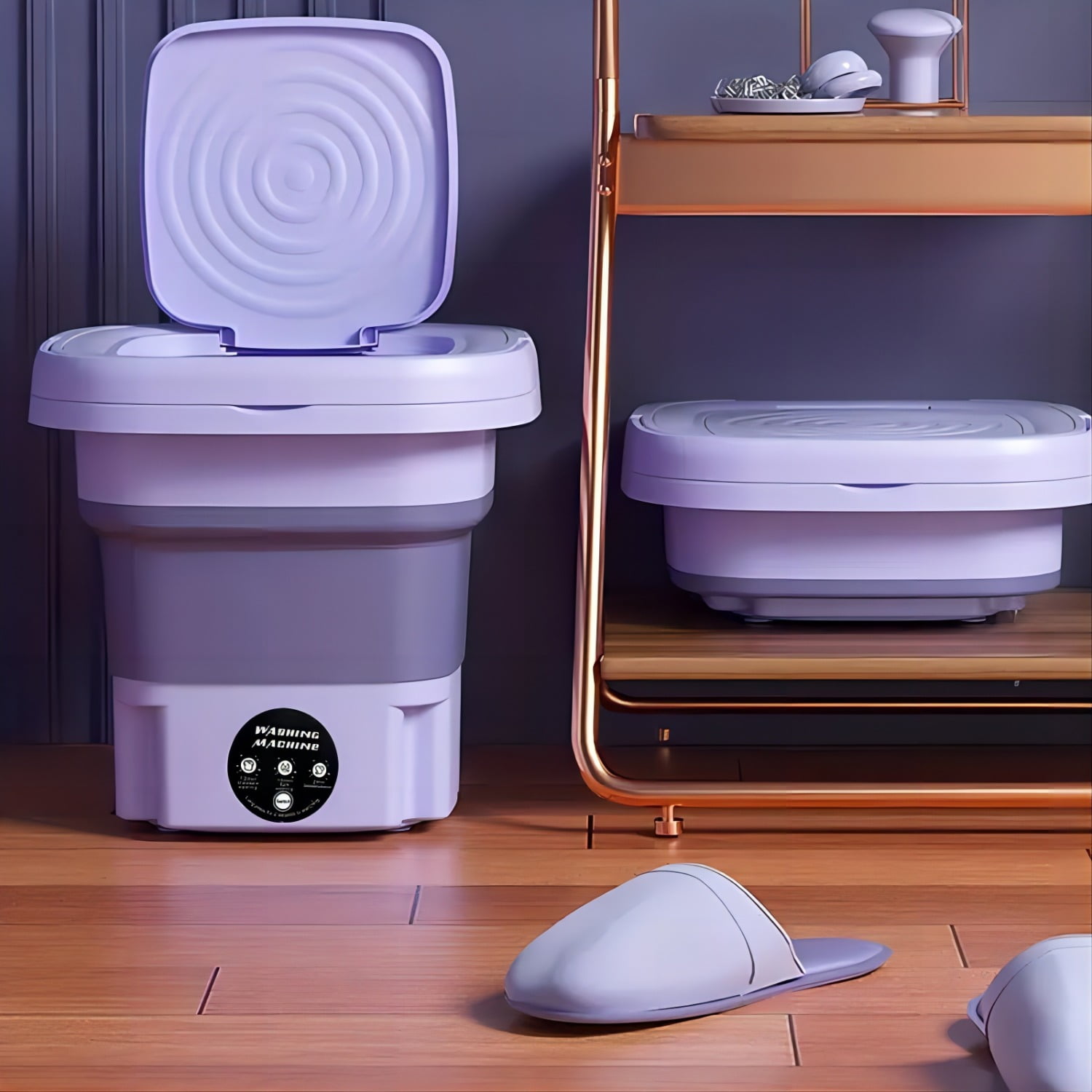 Portable washing machine,Mini Washer,11L upgraded large capacity foldable Washer.Deep cleaning of underwear, baby clothes and other small clothes.Suitable for apartments, dormitories, hotels