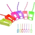 thumbnail image 3 of TEMOGU-7X Silicone Hand Sanitizer Protective Cases (Empty) - Soft Smooth Holders for 30ML Bottles - Comes with Soft Adjustable Loops for Backpacks, Keychains - Use for Travel, Home, 3 of 4