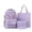 Z2-Purple, variant on Uobin Casual 5 Pieces Student Backpack Set, Water Resistant Nylon Multi Pocket Casual Daypack with Tote Bag Pouch Pen Bag Drawstring Bag for Travel Commute Outdoor