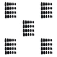 thumbnail image 2 of Qarigey 24 Pieces False Nails Press-on Stick-on Wearable Full DIY Nail Manicure Art Tips Cover Tools Sticker Supplies Tips Fingernails Type2 NO2, 2 of 6