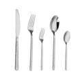 thumbnail image 1 of Home Teaspoons Stone Pattern Handle Eating Utensils Forks Knife Spoons Set Flatware Cutlery Set Stainless Steel SILVER, 1 of 8