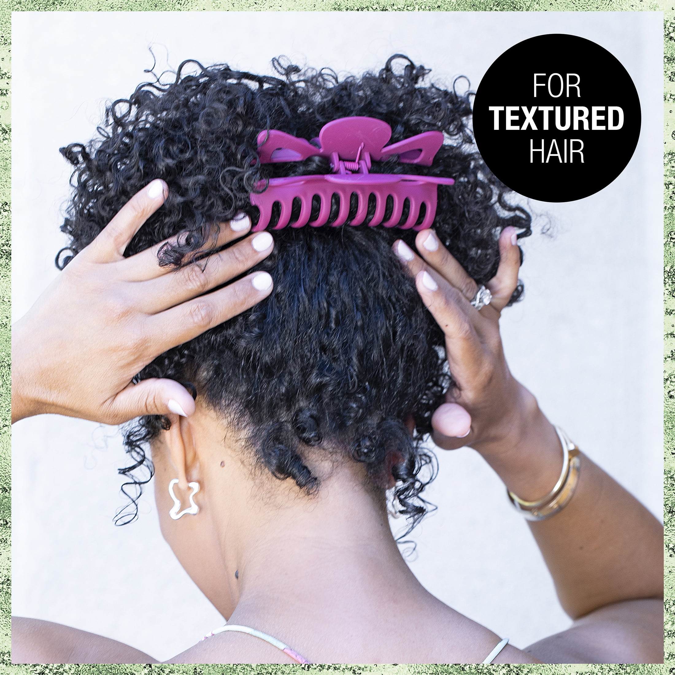 Scunci x Tamera Mowry Housley Jumbo Claw Clip, Pink, 1 Count