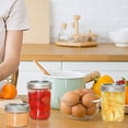 thumbnail image 2 of 12Pcs Small Mason Jars with Airtight Lid Clear Canning Jar Reusable Small Jams Jars, 2 of 9