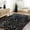 Black/Cream, variant on Livabliss Wool Rugs for Living Room, 5x8 Athena Modern Black Area Rug, Bedroom Dining Room Home Decor Handmade Carpet (5' x 8')