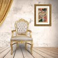 thumbnail image 3 of Seizan, Ema 17x24 Gold Ornate Wood Framed with Double Matting Museum Art Print Titled - Japanese Textile Design V, 3 of 4