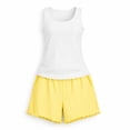 thumbnail image 1 of Set Pijama George para Mujer, sin Manga Amarillo Talla M 2 piezas, 1 of 4