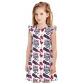 thumbnail image 1 of Balery Red Wine Glass Bottle Camisón de princesa para niñas, pijama de algodón con mangas abullonadas, suave y bonito.-X-Large, 1 of 6