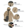 thumbnail image 6 of 33,000ft Women's Softshell Long Jacket with Hood Fleece Lined Windproof Warm up Waterproof Windbreaker, 6 of 6