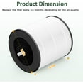 thumbnail image 5 of B-D02L Air Purifier Replacement Filter, Compatible with MOOKA and KOIOS B-D02L Air Purifiers, VEWIOR B-D02U Air Purifier, 3-in-1 HEPA Air Filter for B-D02L and B-D02U Air Purifiers, 2 Pack, 5 of 5
