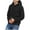 Black, variant on Long Sleeve Shirts for Men, Mens Sherpa Pullover Fuzzy Hoodies Sweatshirt Plush Spring Hoodie Sweater Tops