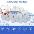 thumbnail image 6 of 1.5 lbs Scum Eliminating Balls,Oil Absorbing Sponge Ball for Swimming Pools Hot Tub Sponges to Remove Scum,Reusable Sponge Balls(Equals 50 lbs Pool Filter Sand), 6 of 7