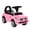 Pink 704, variant on Aosom Kids Ride On Push Car, Foot-to-Floor Walking Sliding Toy Car for Toddler with Working Horn, Music, Headlights and Storage, Pink Metal Frame