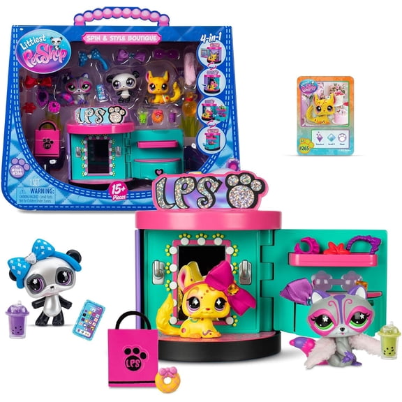Littlest Pet Shop 2025 Spin & Ctyle Boutique Playset