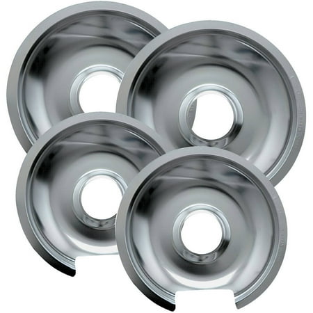 Range Kleen Drip Pans, Style D, Chrome, Two 2-Piece (Best Pans For Electric Stove)