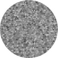 thumbnail image 1 of Ahgly Company Machine Washable Indoor Round Transitional Dark Gray Area Rugs, 6' Round, 1 of 7