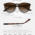thumbnail image 3 of Fozono Classic Round Polarized Sunglasses for Women FZN825, 3 of 6
