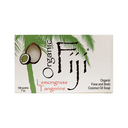 Organic Fiji Organic Lemongrass Tangerine Soap Bar 7 oz (Best Organic Bar Soap)