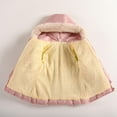 thumbnail image 6 of Fjofpr Toddler Girls Winter Coats 3 T and 4 T Boys' And Girls' Long-sleeved Warm Children's Hooded Zipper Jacket B Pink 4 Years, 6 of 10