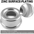 thumbnail image 6 of Trailer Bearing Dust Cap 1.98 in Trailer Axle Dust Cap with 8 Rubber Plugs Heavy Duty Grease Covers Bolt Metal Trailer Hub Dust Caps Replacement for Most 2000-3500 lbs Axles Dexter Trailer Camper RV, 6 of 8
